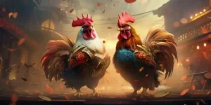 Bình luận viên phân tích trận đấu đá gà trực tiếp đầy kịch tính