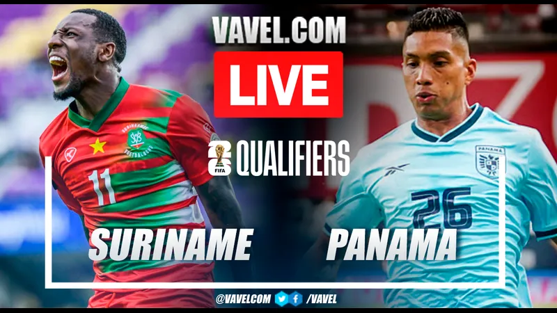 Cầu thủ Panama vượt qua cầu thủ Suriname với tốc độ và kỹ thuật cá nhân xuất sắc.