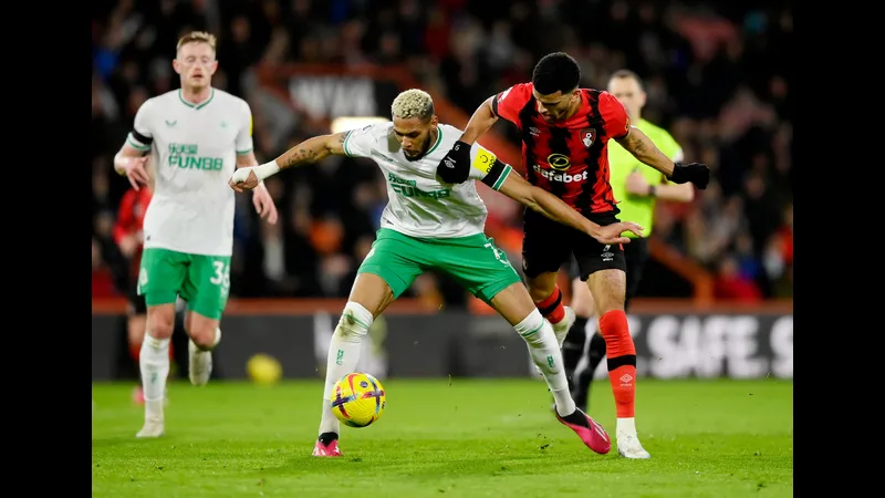 Đội Newcastle và đội Bournemouth giao đấu trên Đội Newcastle và đội Bournemouth giao đấu trên